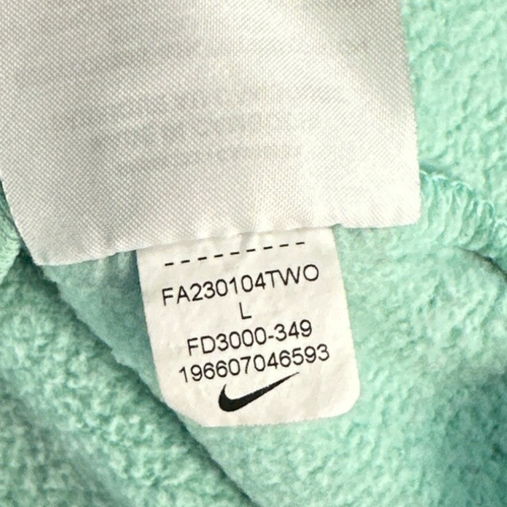Nike Kids Sportswear Club Fleece Hoodie Mint Green FD3000-349 Size Large - Picture 3 of 16